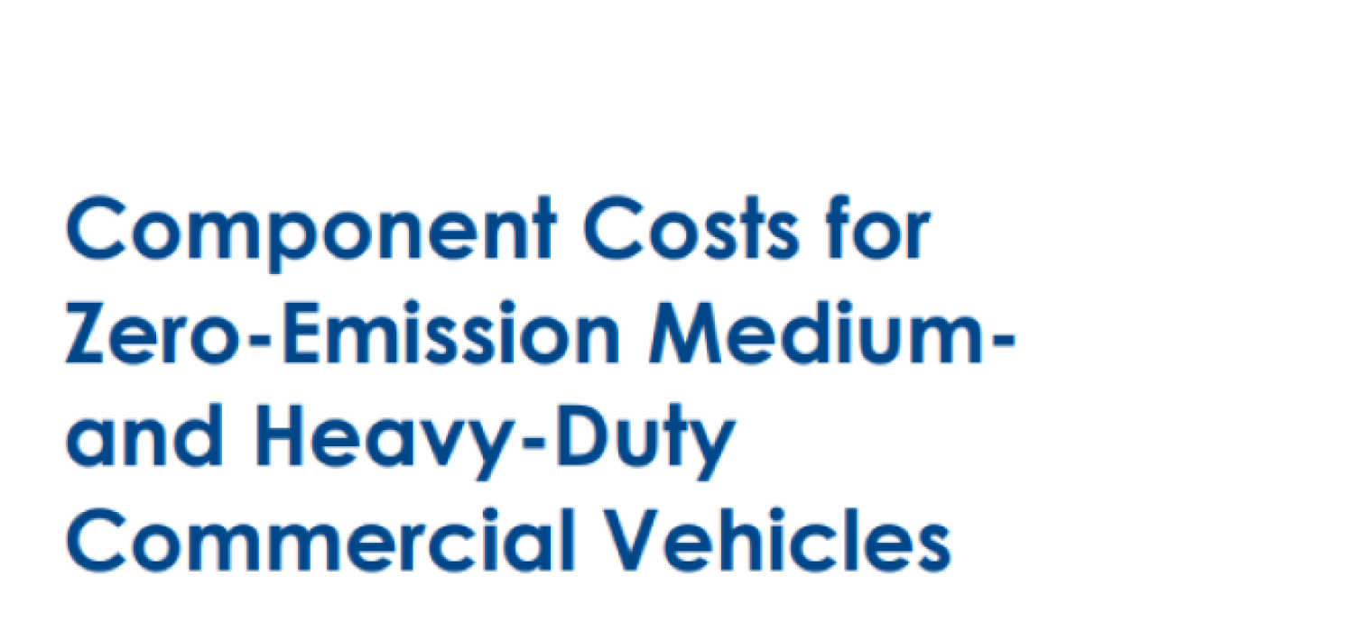 Component Costs for Zero-Emission Medium and Heavy-Duty Commercial Vehicles