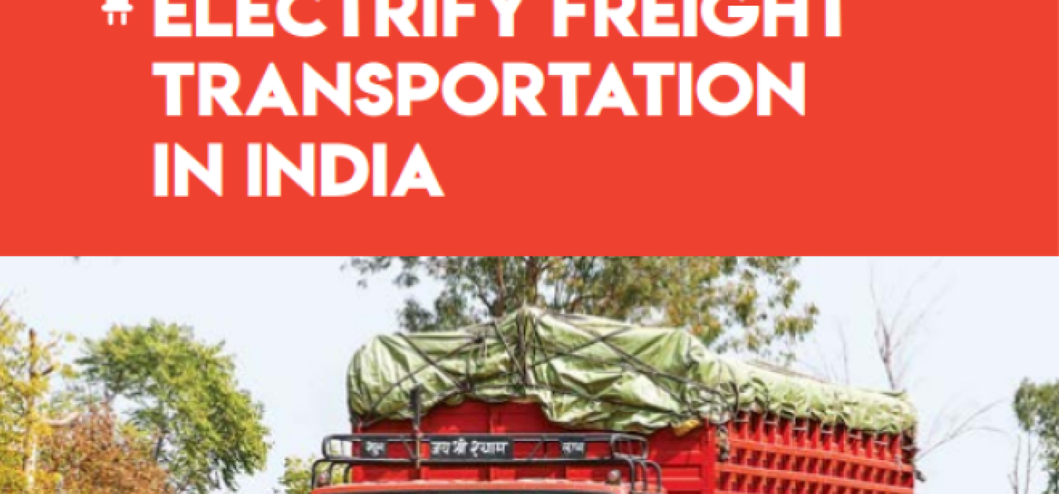 The Potential to Electrify Freight Transportation in India 